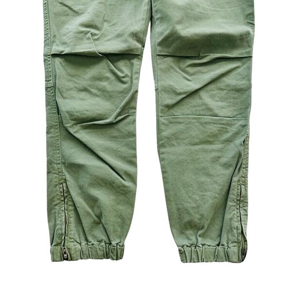 Nili Lotan Cropped French Military Pants Camo Green Size 4 Cotton - Picture 6 of 8